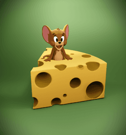 Jerry (Tom & Jerry) Cheese Bank 3d model