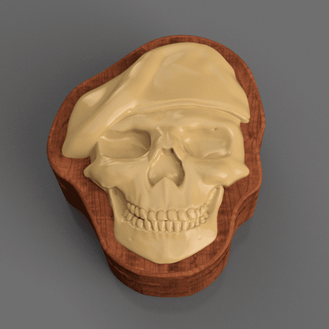 Skull Soldier Box 3d model