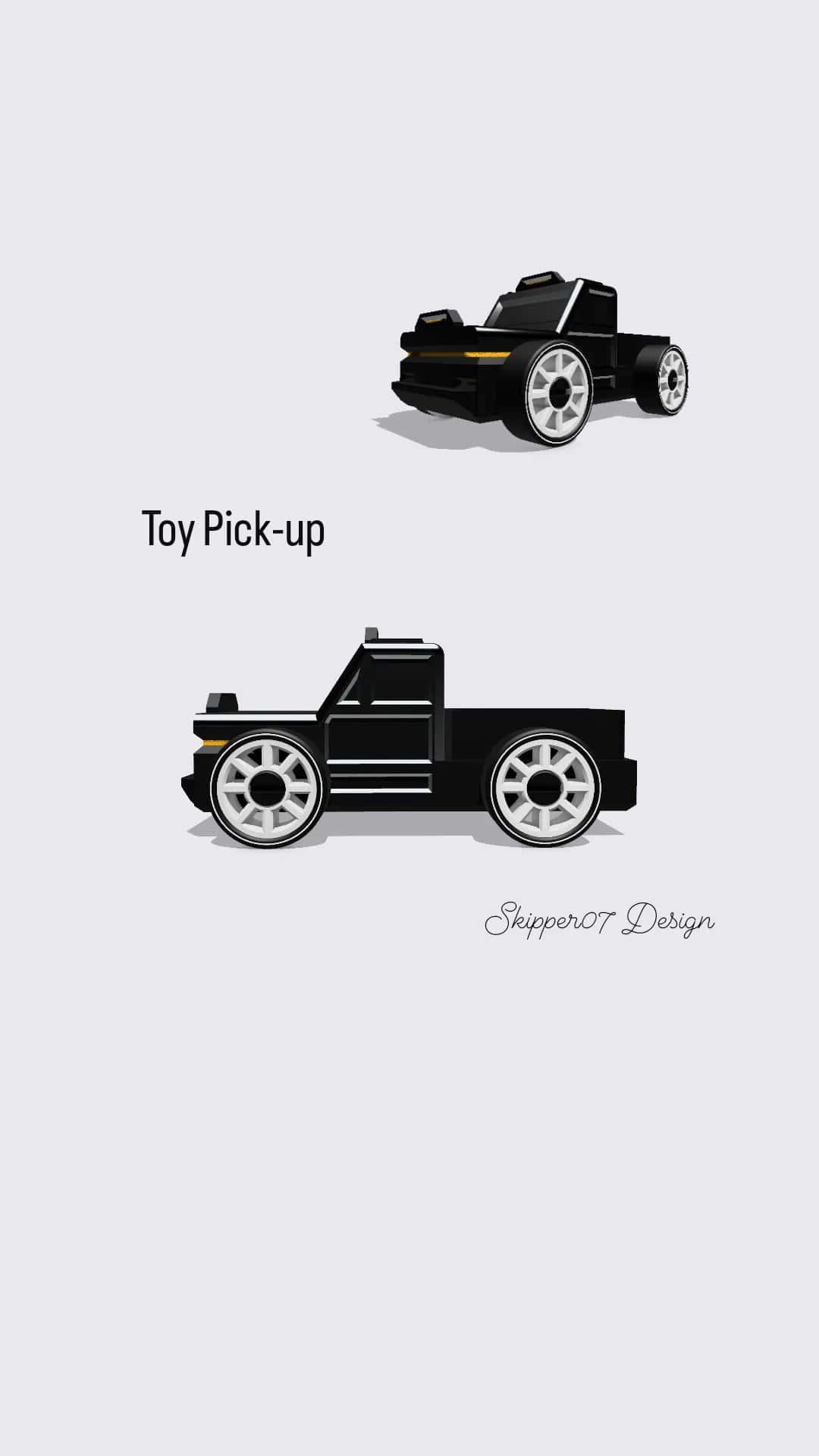 Toy Pick-up 2.5 3d model