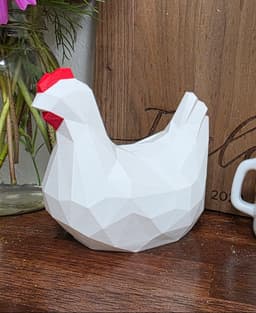 Modern Low-Poly Chicken 3d model