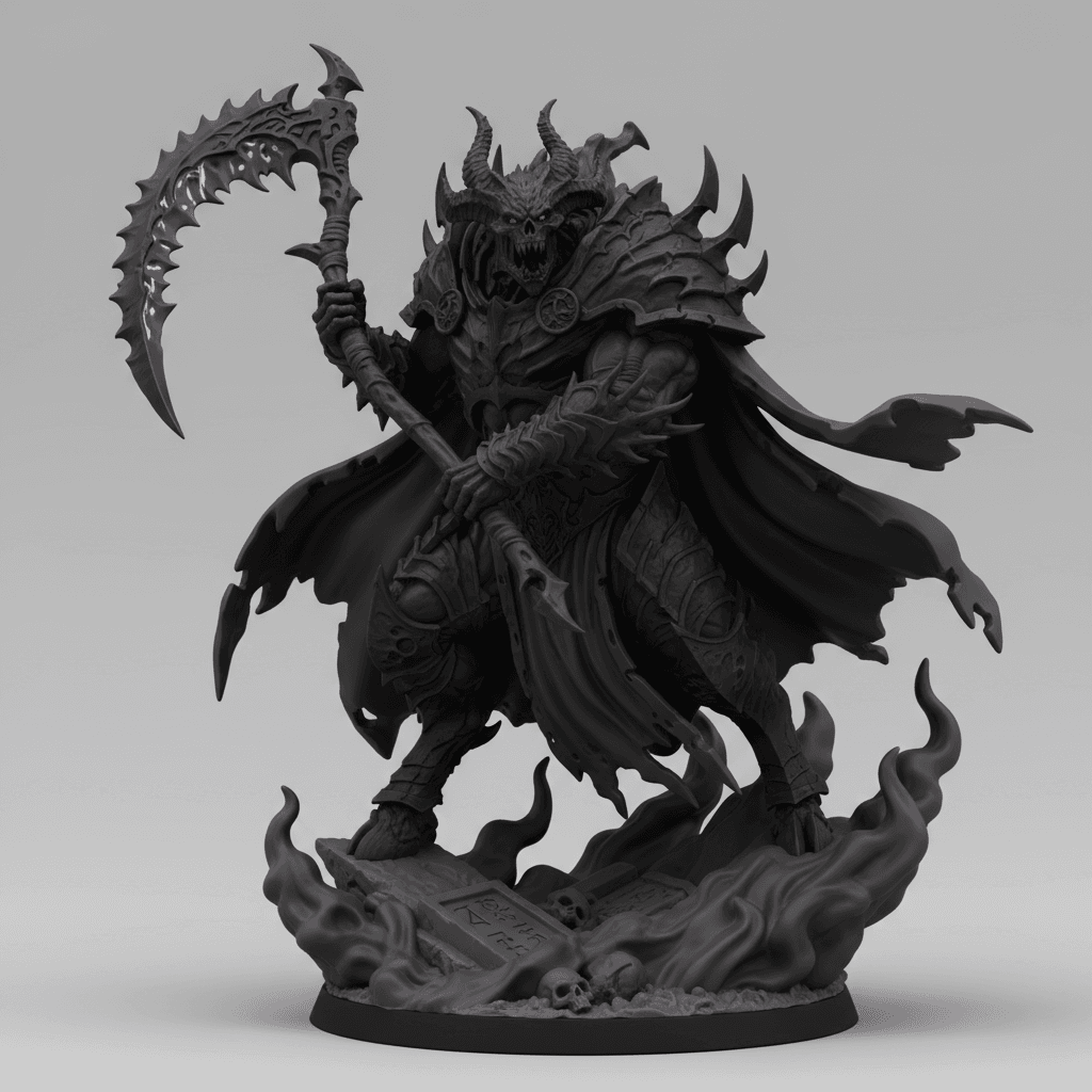 Shadow Beast Smoke Creature Detailed Printable STL 3d model