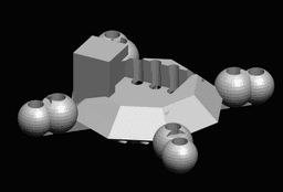 16x16_20x20_Tray Happymodel ExpressLRS_EP2 3d model