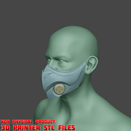 Mizuki Cosplay Mask from Overwatch 2 3d model