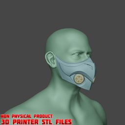 Mizuki Cosplay Mask from Overwatch 2 3d model