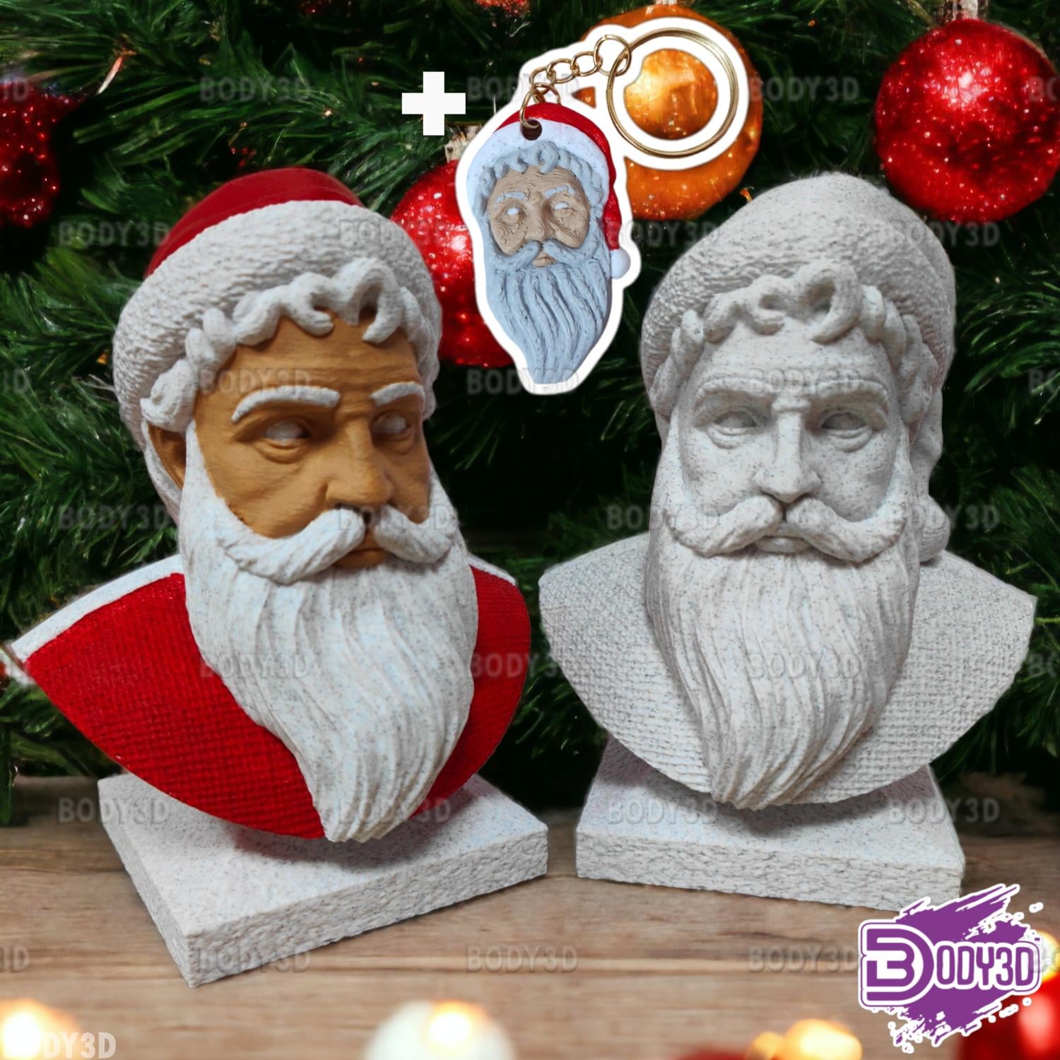 Santa Claus Bust 3d model