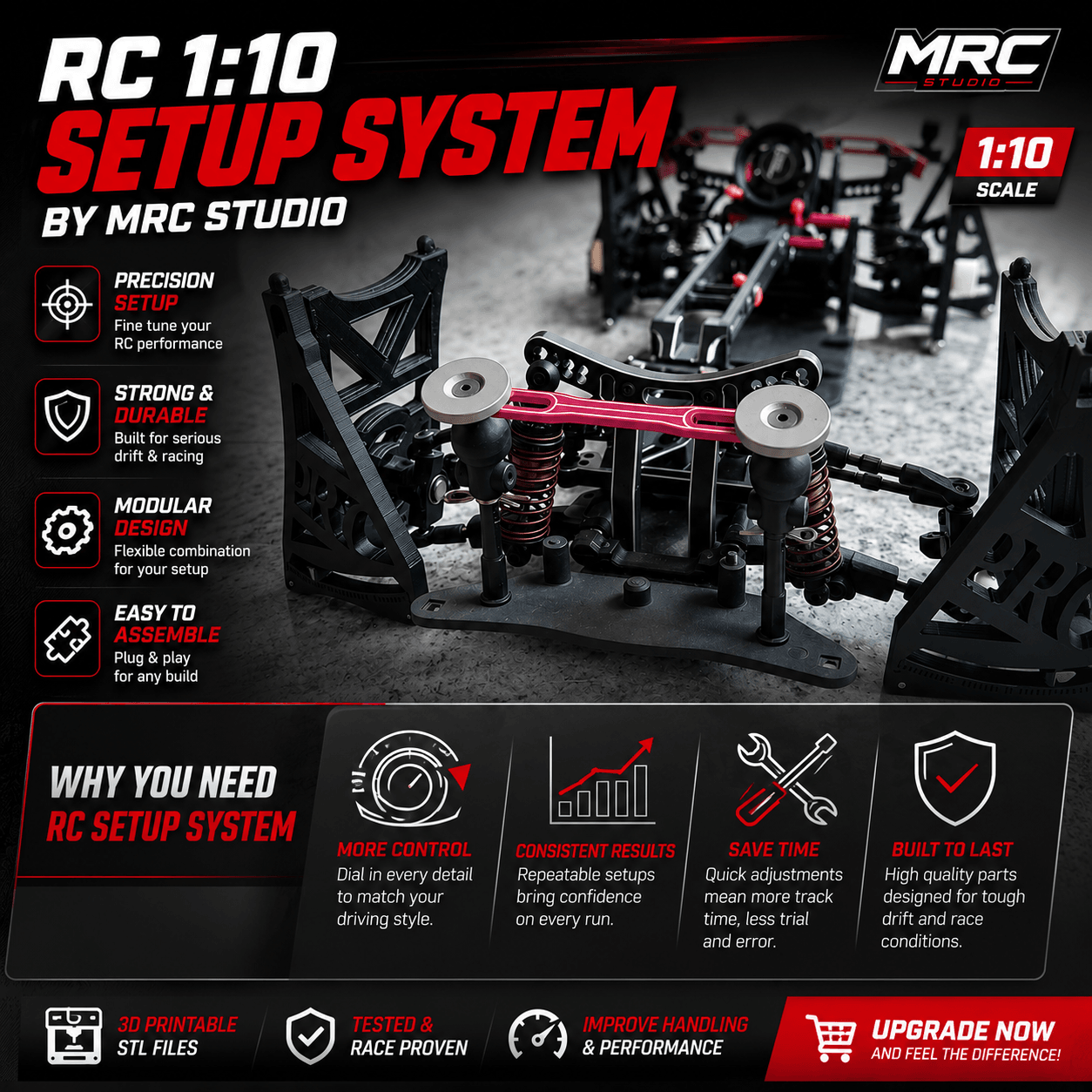RC CAR 1:10 Setup System 3d model