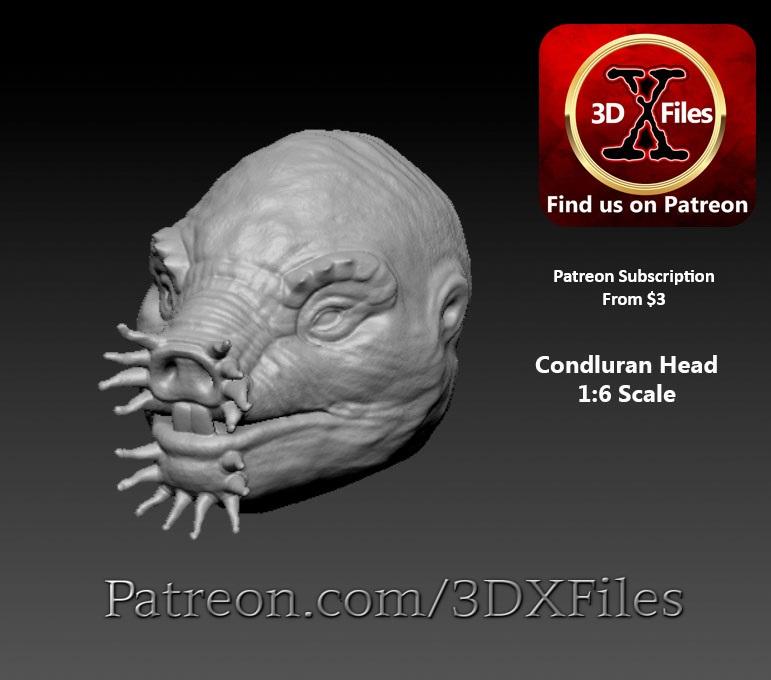Star Wars - Condluran Head sculpt - Hottoys 3d model