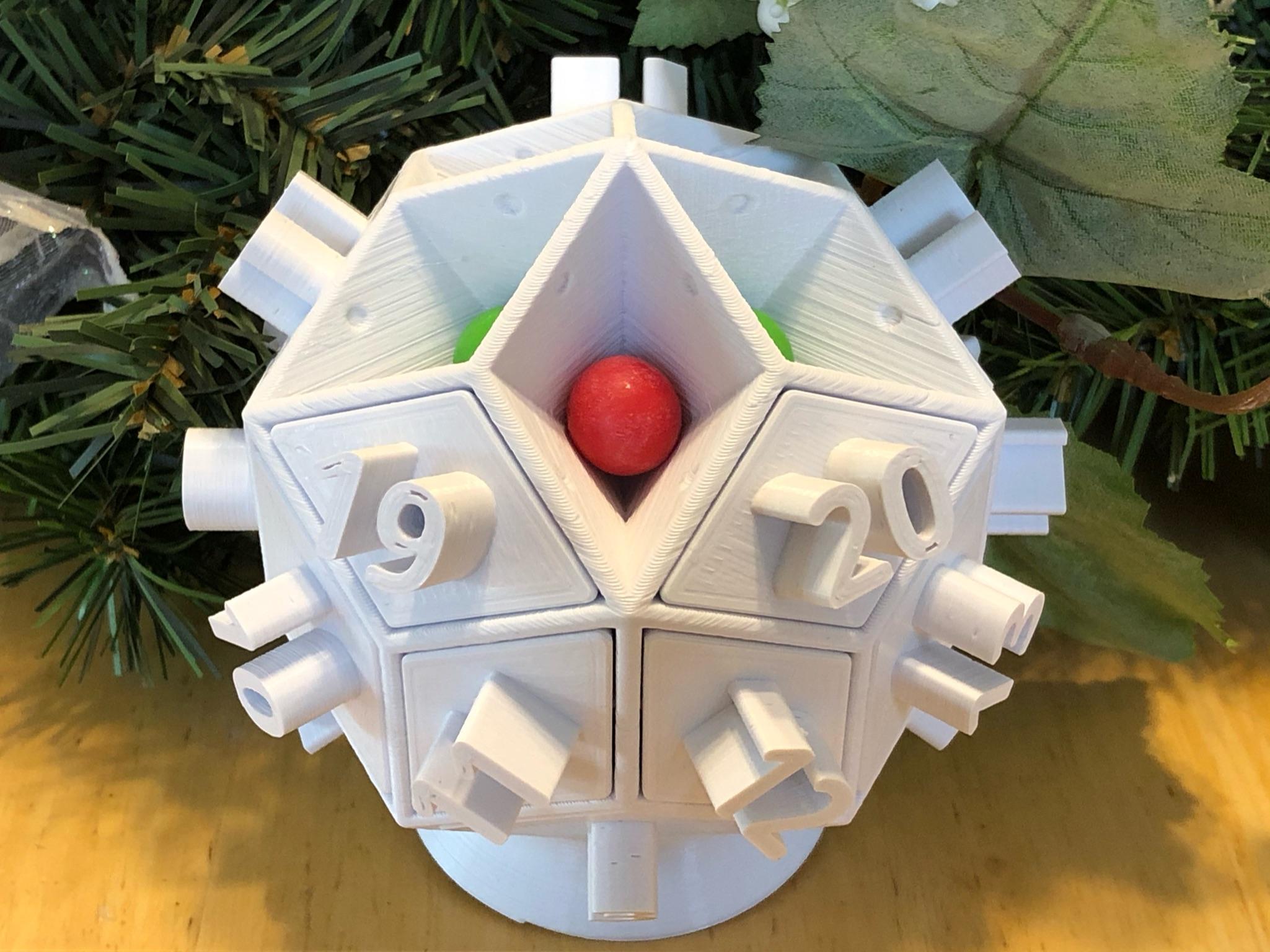 Spherical Advent Calendar 3d model