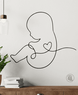 Baby Heart Wall Art 3d model