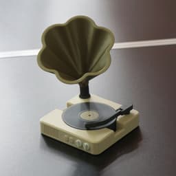 Gramophone Coaster Set 3d model