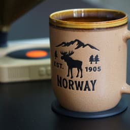 Gramophone Coaster Set 3d model