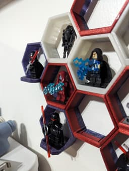 Hex Lego Shelf - Addon 3d model