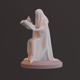Ghost Reading Book 3d model