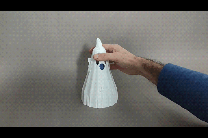 Dancing Articulated Ghost โ Fully Posable Walking Ghost - 3D Printable Kinetic Character 3d model
