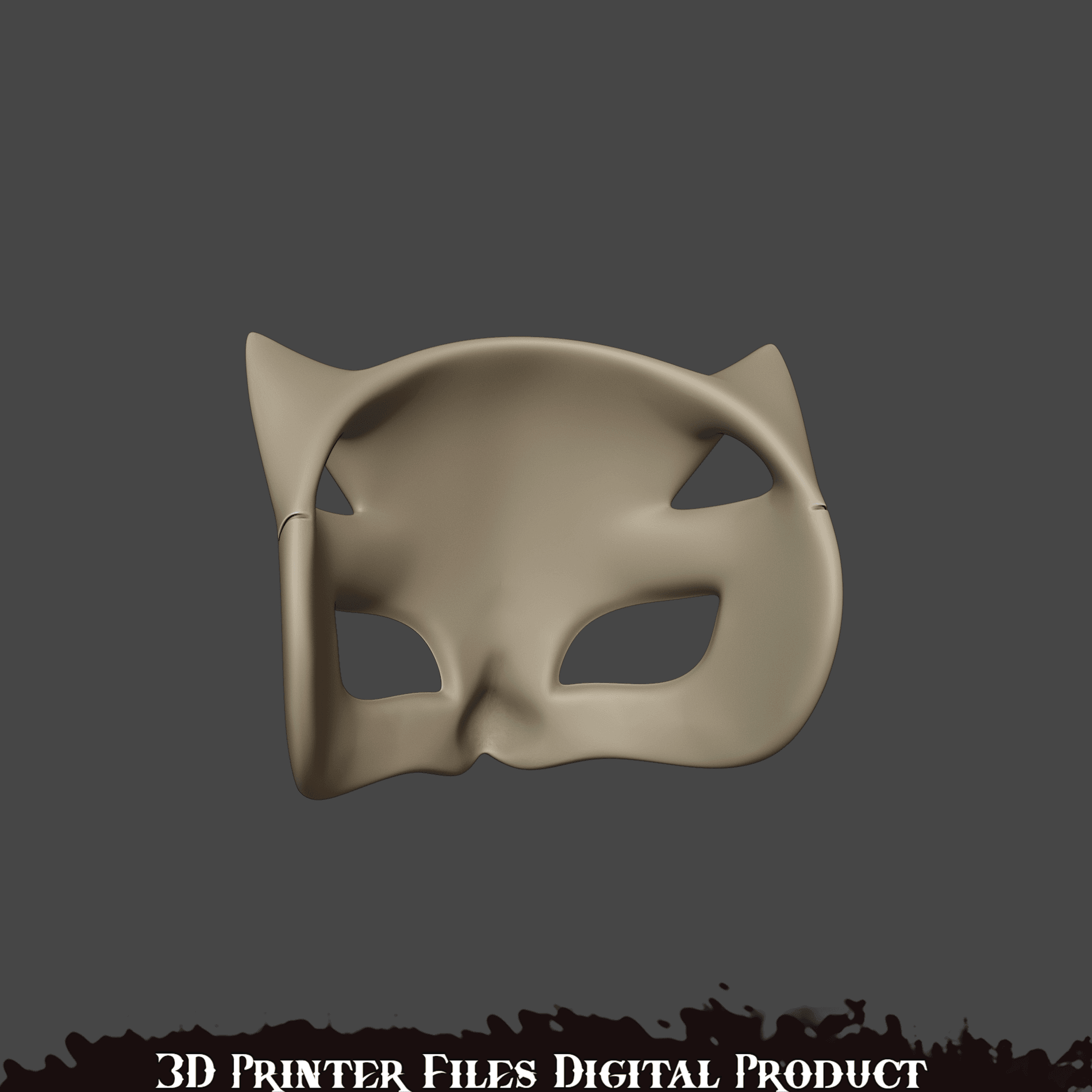 Mercy Panther Cosplay Mask OverWatch 2 Persona Colab 3d model