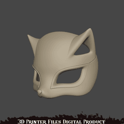 Mercy Panther Cosplay Mask OverWatch 2 Persona Colab 3d model