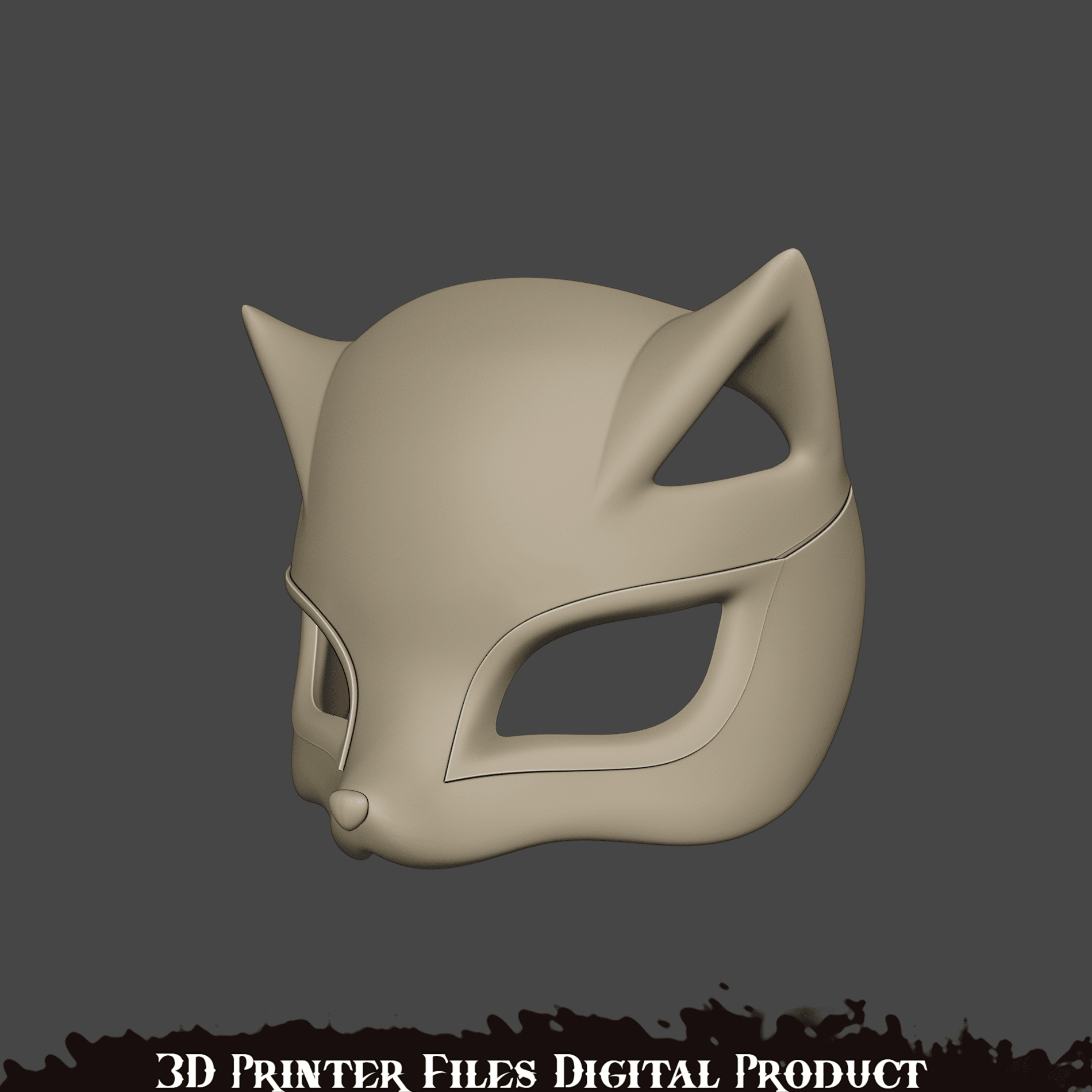 Mercy Panther Cosplay Mask OverWatch 2 Persona Colab 3d model