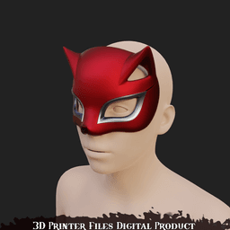 Mercy Panther Cosplay Mask OverWatch 2 Persona Colab 3d model