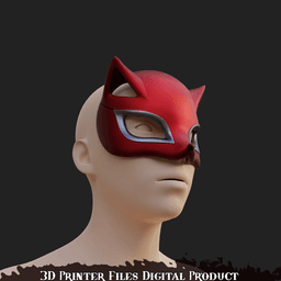 Mercy Panther Cosplay Mask OverWatch 2 Persona Colab 3d model