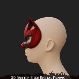 Mercy Panther Cosplay Mask OverWatch 2 Persona Colab 3d model