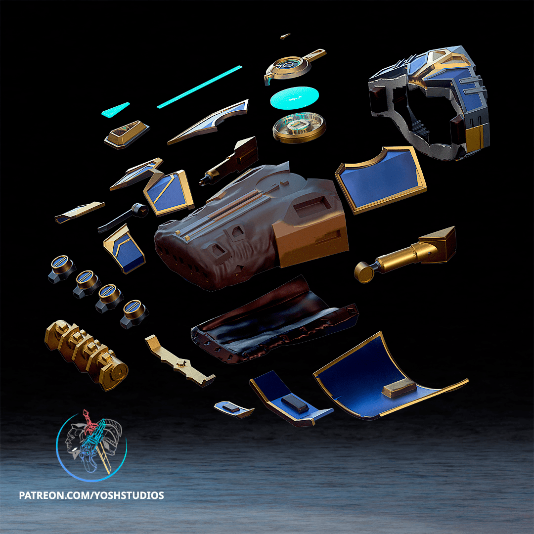 Vi Gauntlet 3D Printer File STL 3d model
