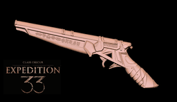 GUSTAVE PISTOL life size cosplay - CLAIR OBSCUR EXPEDITION 33 Fan Art 3d model