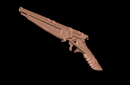 GUSTAVE PISTOL life size cosplay - CLAIR OBSCUR EXPEDITION 33 Fan Art 3d model