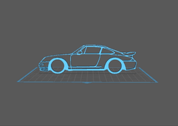 Porsche - 993 Turbo S Wall Art 3d model
