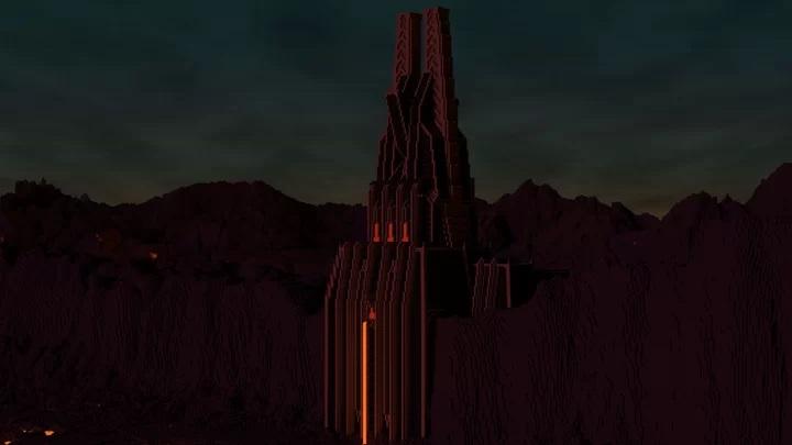 Minecraft Vader Fortress 3d model