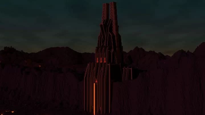 Minecraft Vader Fortress 3d model