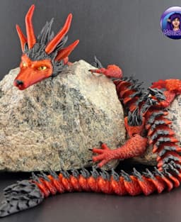 Furry Dragon-Articulated Dragon 3d model