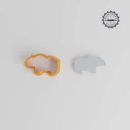 Bear Shape Cutter Collection, 18 Sizes for Cookies, Fondant & Clay, Animal Theme, Polar & Forest Bear Designs PRODUCT_128 3d model