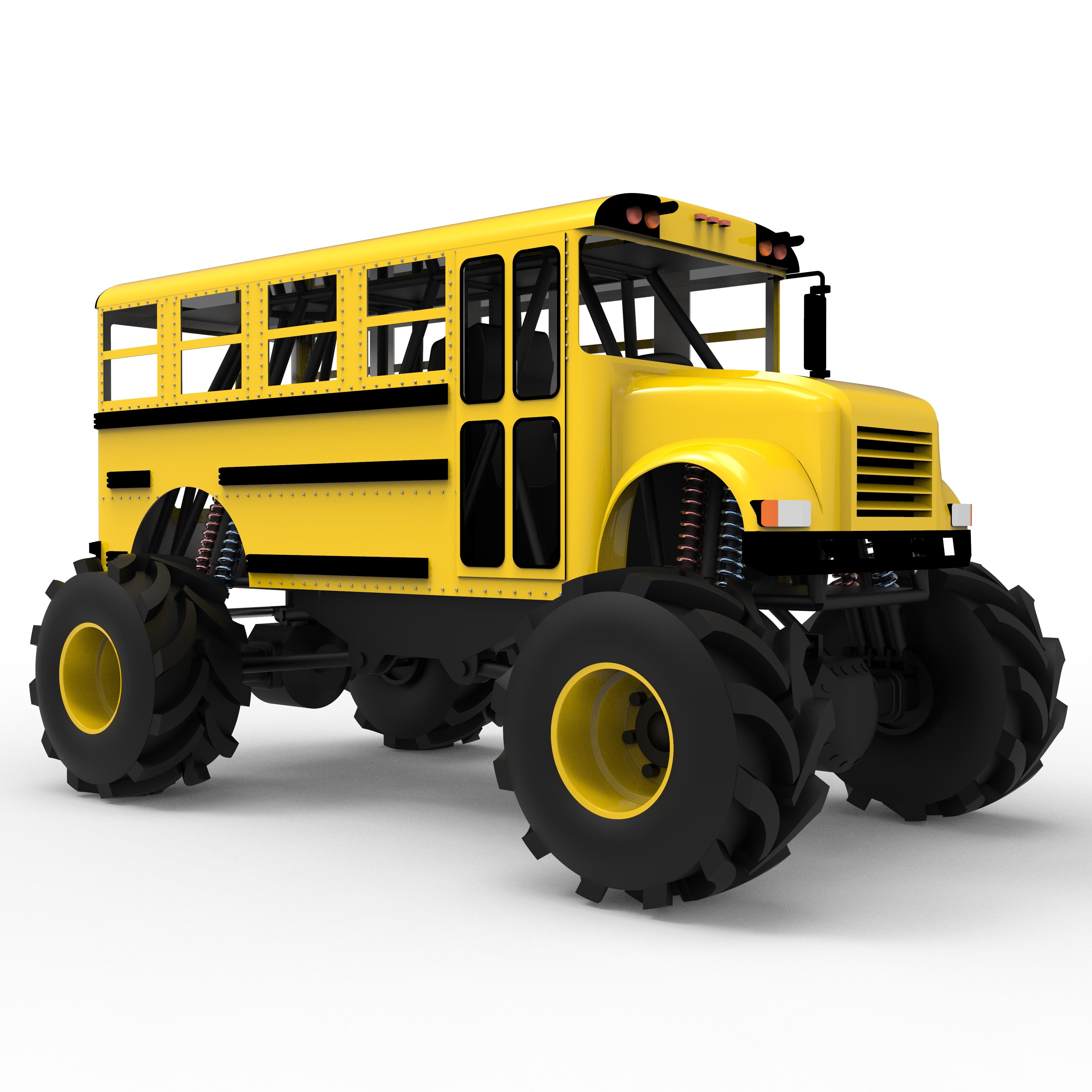 Monster Bus 3d model
