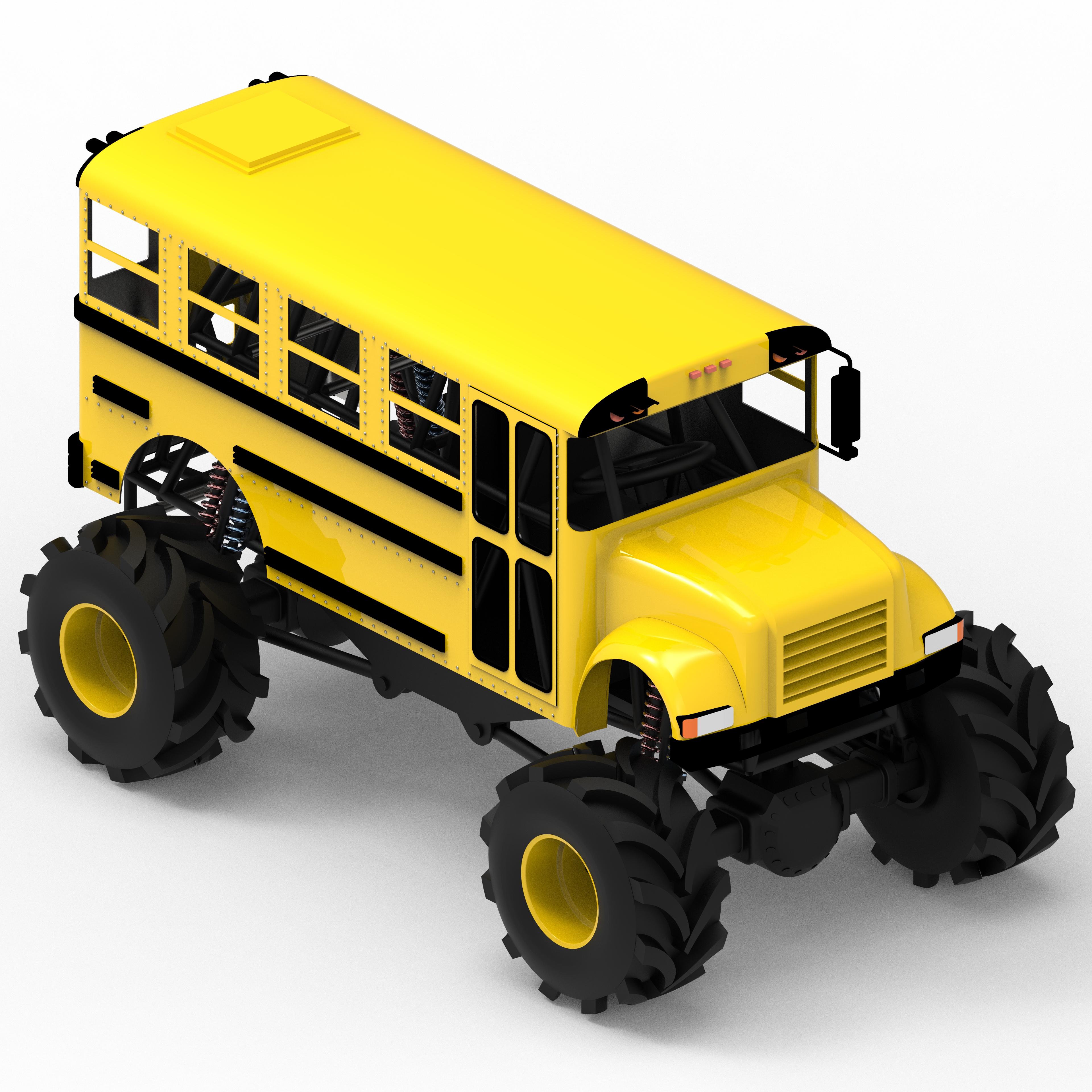 Monster Bus 3d model