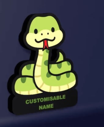 Cute Snake – LED Strip compatible 3d model