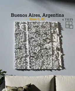 Buenos Aires, Argentina - S, M, L, & XL 3d model