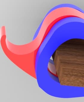 Desk Bag Hook - Desk Bag Hook - 3d model