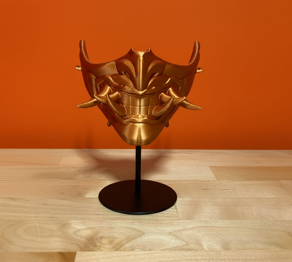 Oni Mask - Japanese Demon Mask - Free 3d model