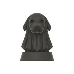 Ghost Dog Bust - Halloween Dog Statue - STL 3MF - 3D Printable Dog Model 3d model