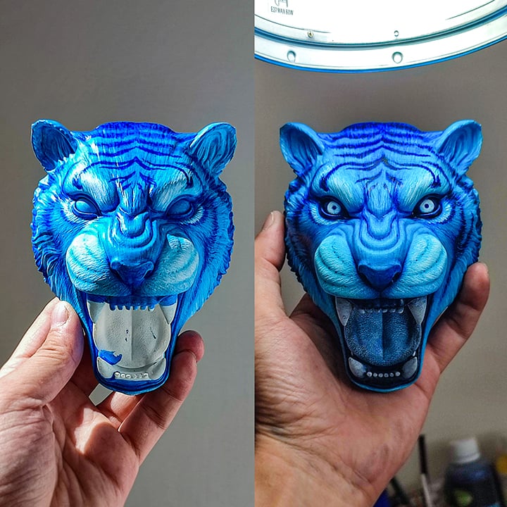 Wall Tiger 3d model