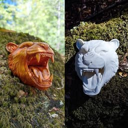 Wall Tiger 3d model