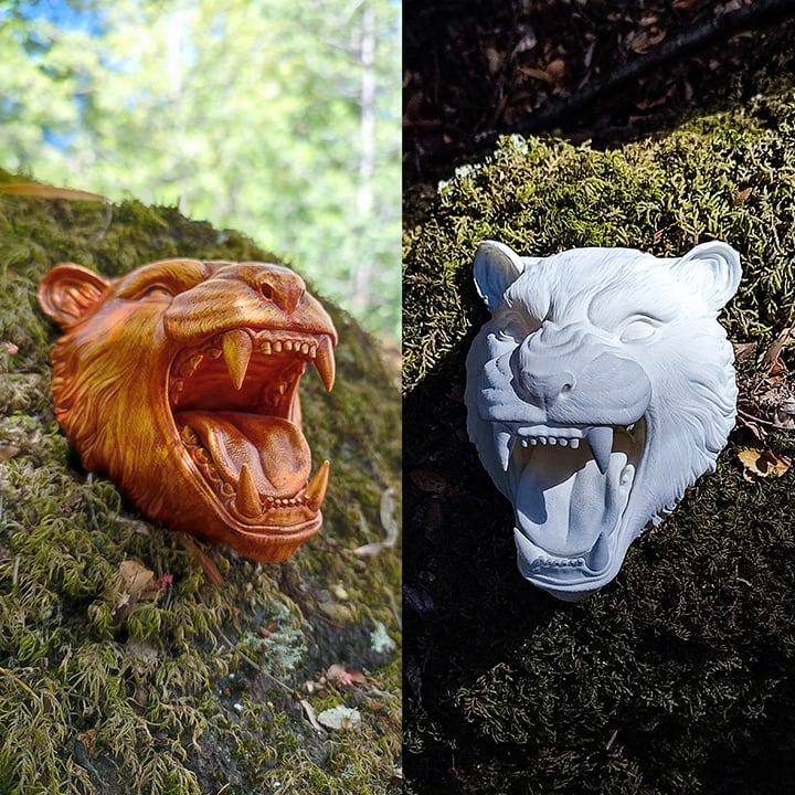 Wall Tiger 3d model