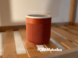 Arbor Planter with drip tray - FORMAstudios P019 3d model