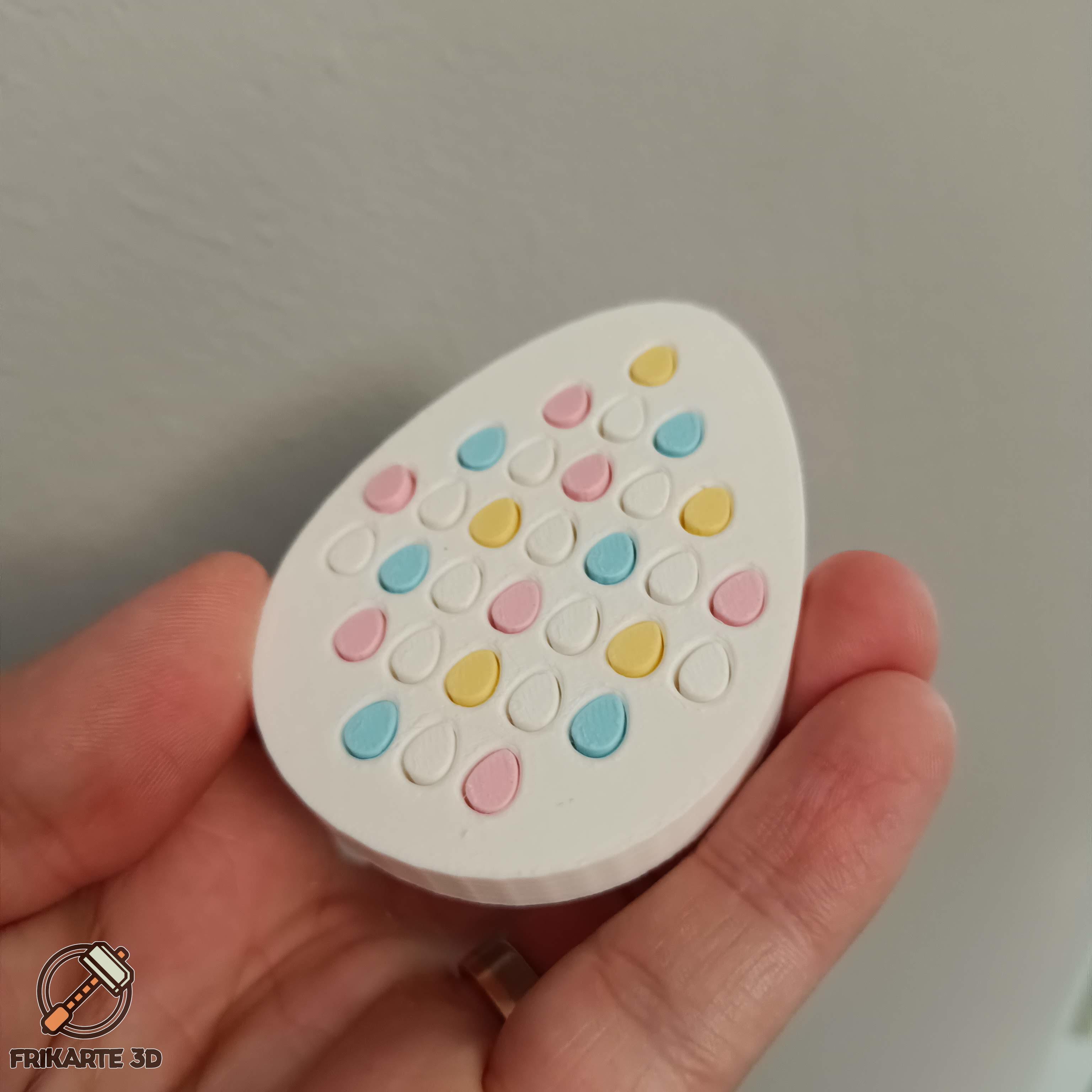 Easter Egg Push-Pin Toy 3d model