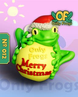 Frog Christmas Ornament 3d model