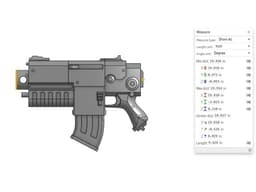 Locke Mk IIb Spearhead Boltgun(darktide) 3d model
