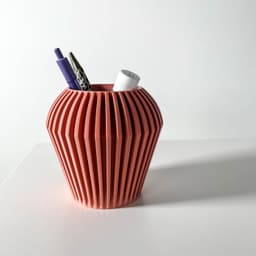 The Taso Pen Holder | Desk Organizer and Pencil Cup Holder | Modern Office and Home Decor 3d model