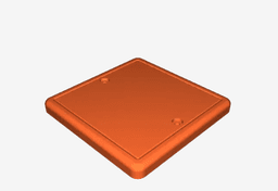 Wall Socket Cover Blank 3d model