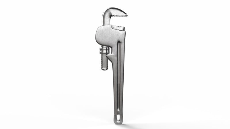 Realistic Wrench 3d model