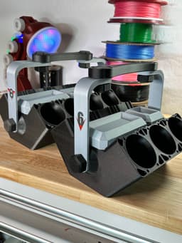 V8 MOTOR CAN COOLER - VERSION 3 - EASY TO PRINT AND IS FUNCTIONAL 3d model